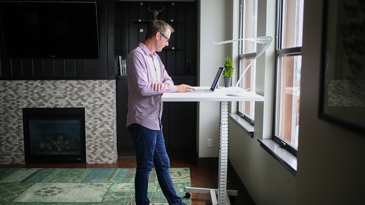 Example of a typical standing desk